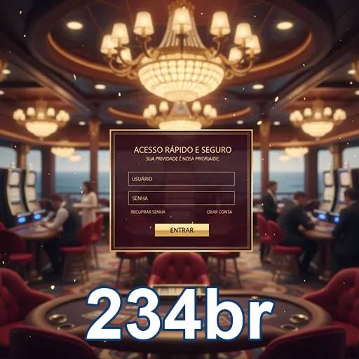 Usuário acessando jogo com segurança no 234br