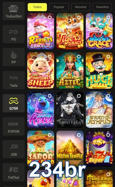 Slots populares disponíveis no 234br para diversão e jogos emocionantes.